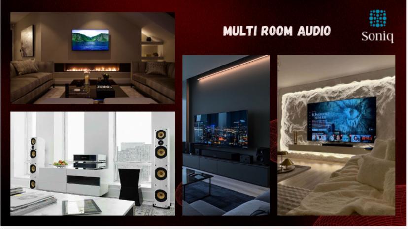 Multi-room audio installations across living spaces